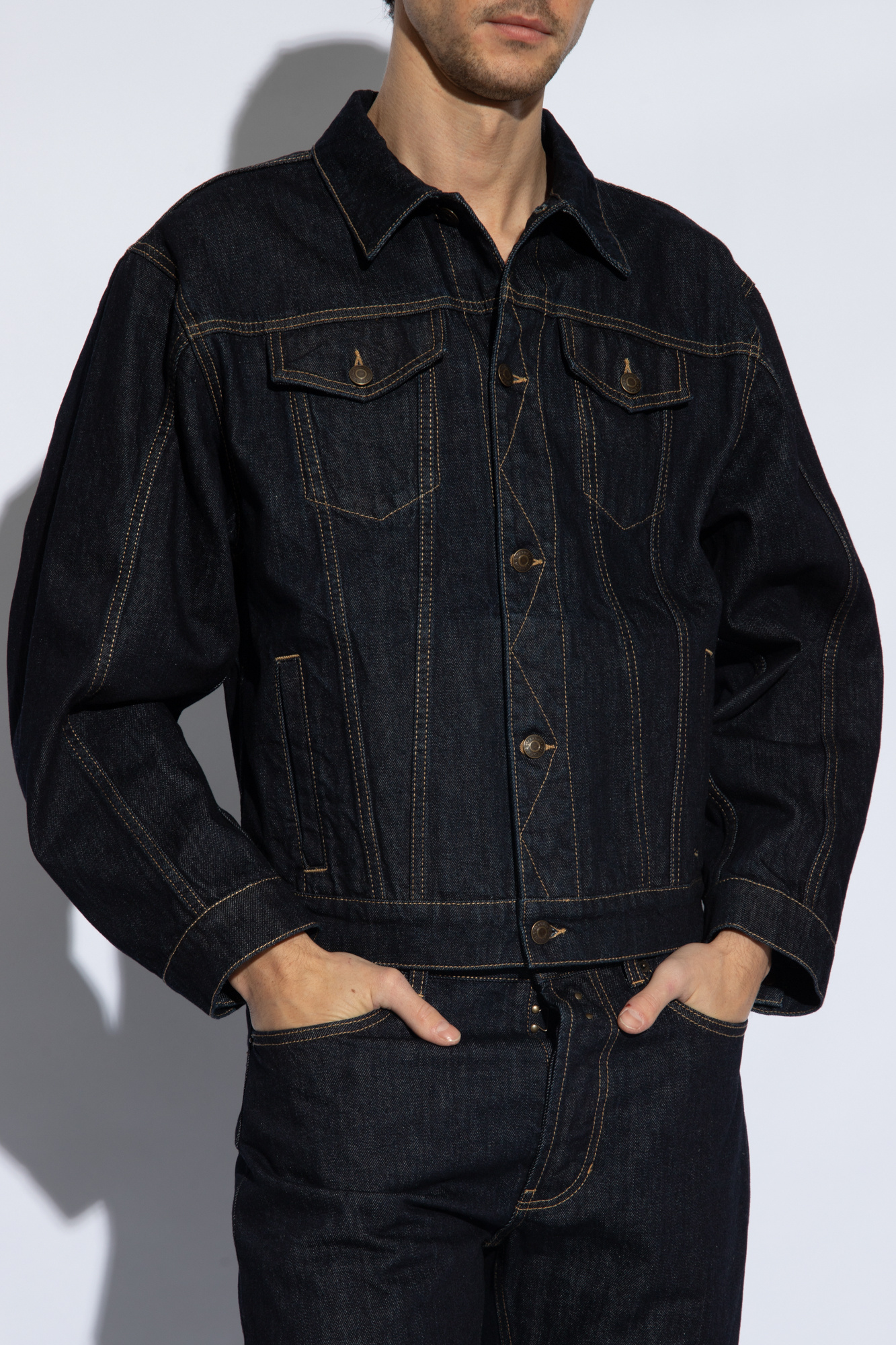 Navy blue Denim jacket Alexander McQueen - Vitkac Canada